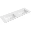 Dvigubas praustuvas Mexen Otis, 141 x 46,5 cm, Baltas glossy