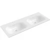 Dvigubas praustuvas Mexen Vela, 121 x 46,5 cm, Baltas glossy