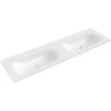 Dvigubas praustuvas Mexen Vela, 161 x 46,5 cm, Baltas glossy