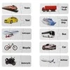 Edukacinė dėlionė "Transporto priemonės", anglų k., 10 derinių