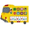 Edukacinis pianinas "Autobusas" vaikams, geltonas