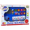 Edukacinis pianinas "Autobusas" vaikams, mėlynas