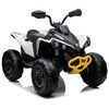 Elektrinis keturratis vaikams Quad CAN-AM Renegate, baltas