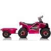 Elektrinis keturratis vaikams Quad XMX630T su priekaba, rožinis