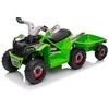 Elektrinis keturratis vaikams Quad XMX630T su priekaba, žalias