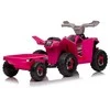 Elektrinis keturratis vaikams Quad XMX630T su priekaba, rožinis
