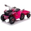 Elektrinis keturratis vaikams Quad XMX630T su priekaba, rožinis