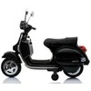 Elektrinis motoroleris vaikams Vespa, juodas