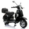 Elektrinis motoroleris vaikams Vespa, juodas