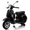Elektrinis motoroleris vaikams Vespa, juodas