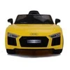Lean Cars Audi R8 Spyder Geltona – elektrinis važiavimas ant automobilio dažytas