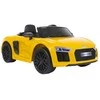 Lean Cars Audi R8 Spyder Geltona – elektrinis važiavimas ant automobilio dažytas