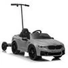 Elektromobilis vaikams BMW M5 su papildoma platforma, sidabrinis lakuotas