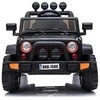 Elektromobilis vaikams Jeep BRD-7588 4x4, juodas