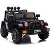Elektromobilis vaikams Jeep BRD-7588 4x4, juodas