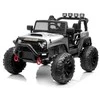 Elektromobilis vaikams Jeep JC666 Lakuotas, sidabrinis