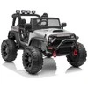 Elektromobilis vaikams Jeep JC666 Lakuotas, sidabrinis