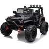 Elektromobilis vaikams Jeep JC666 Lakuotas, juodas