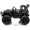 Elektromobilis vaikams Jeep JC666 Lakuotas, juodas