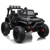 Elektromobilis vaikams Jeep JC666 Lakuotas, juodas