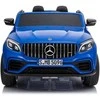 Elektromobilis vaikams Mercedes GLC 63S su MP4, mėlynas lakuotas