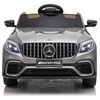Elektromobilis vaikams Mercedes GLC 63S QLS-5688 4x4, sidabrinis lakuotas