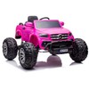 Elektromobilis vaikams Mercedes X 4x4 AWD, MP4, Barbie Rožinis