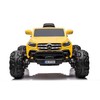 Elektromobilis vaikams Mercedes X 4x4 AWD, MP4, Lakuotas, geltonas