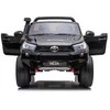 Elektromobilis vaikams Toyota Hilux dvivietis, Lakuotas, juodas