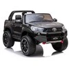 Elektromobilis vaikams Toyota Hilux dvivietis, Lakuotas, juodas