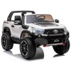 Elektromobilis vaikams Toyota Hilux dvivietis, baltas
