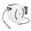 Elektroninė automatinė žarnos ritė Bradas Baltas LINE su laistymo žarna 1/2" 30m