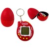 Elektroninis žaidimas gyvūnėlis Tamagotchi kiaušinyje, raudonas
