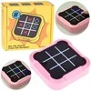 Elektroninis žaidimas "Kryžiukai-nuliukai" 4in1, rožinis