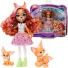Enchantimals lėlė Filigree Fox su lapių šeimyna