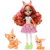 Enchantimals lėlė Filigree Fox su lapių šeimyna