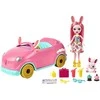 Enchantimals rinkinys "Automobilis su lėle Bunny Bree ir priedais"