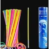 Fluorescencinės lazdelės-apyrankės, įvairiaspalvės, 100 vnt.
