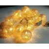 Girlianda Cotton Balls 10 LED, sidabrinė