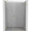 Dušo durys Mexen Lunar-B, dešinė, 150 cm, transparent/brushed auksinis