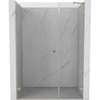 Dušo durys Mexen Lunar-B, kairė, 150 cm, transparent/brushed auksinis