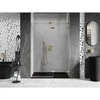 Dušo durys Mexen Lunar, dešininės, 135 cm, transparent/brushed auksinis