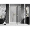 Dušo durys Mexen Lunar, dešininės, 130 cm, transparent/brushed auksinis