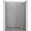 Dušo durys Mexen Lunar, dešininės, 125 cm, transparent/brushed auksinis