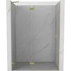 Dušo durys Mexen Lunar, kairinės, 135 cm, transparent/brushed auksinis