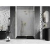 Dušo durys Mexen Lunar L, dešinė, 130 cm, transparent/brushed auksinis