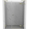 Dušo durys Mexen Lunar L, dešinė, 145 cm, transparent/auksinis