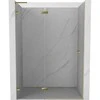 Dušo durys Mexen Lunar L, kairė, 140 cm, transparent/auksinis