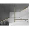 Dušo kabina Mexen Velar, 150 x 70 cm, Brushed auksinis/matinis stiklas