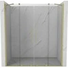 Stumdomos dušo durys Mexen Velar DUO, Brushed auksinis, 150 cm